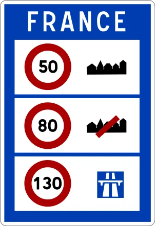 limiti velocità francia