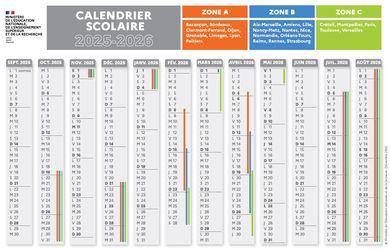 calendario scolastico francese