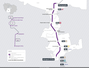 linea 14 metropolitana Parigi arriva a Orly a Giugno 2024