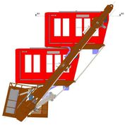 gli ascensori della torre Eiffel a Parigi...