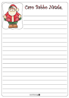 lettera per BABBO NATALE in pdf, da scaricare, stampare e riempire...