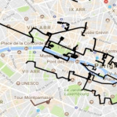 itinerari a piedi per Parigi...