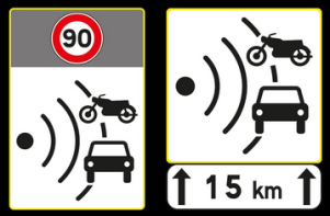 cartello radar autovelox in Francia