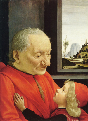 Ritratto di vecchio con nipote, di Domenico Ghirlandaio
