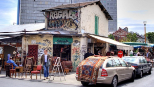 mercato delle pulci a Parigi st-Ouen