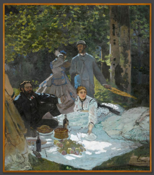 Déjeuner sur l'herbe di Edouard Manet, sala 29museo Orsay Parigi