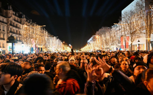 capodanno sui champs elysees a Parigi