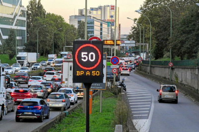 limiti di velocità, norme, segnaletica, traffico a Parigi