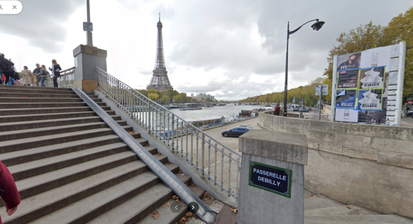 selfie torre eiffel dal ponte passerelle Debilly