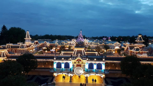vista sul parco Disneyland Paris da camera Castle club del Disneyland hotel