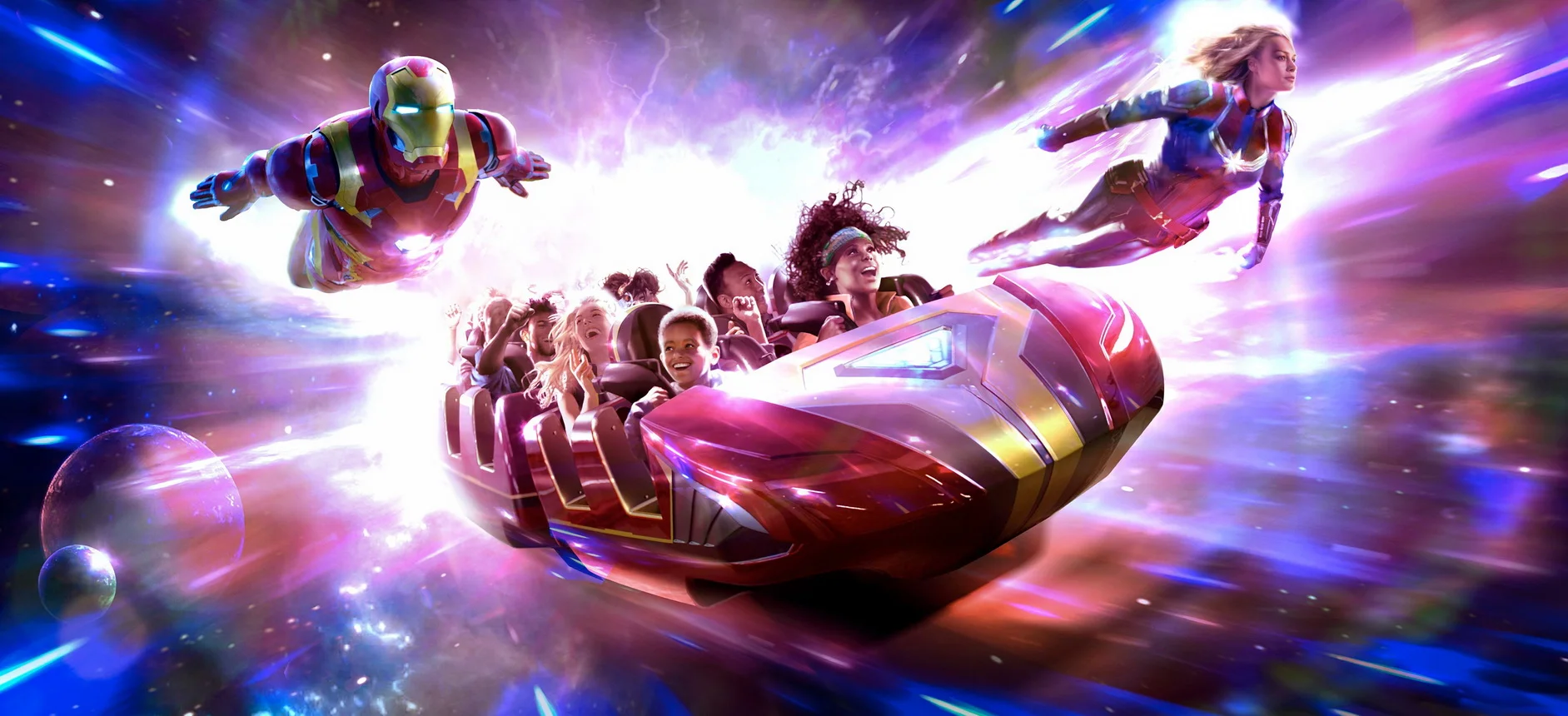 flight force attrazione disneyland paris iron man 2022