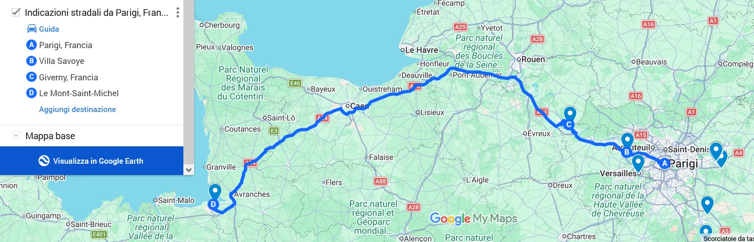 mont saint michel come arrivare auto percorsi