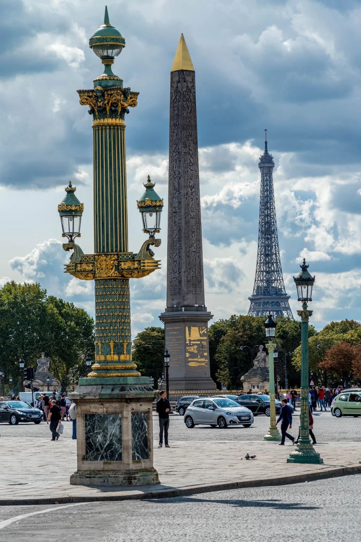 Place de la Concorde, Parigi, obelisco Luxor, torre Eiffel