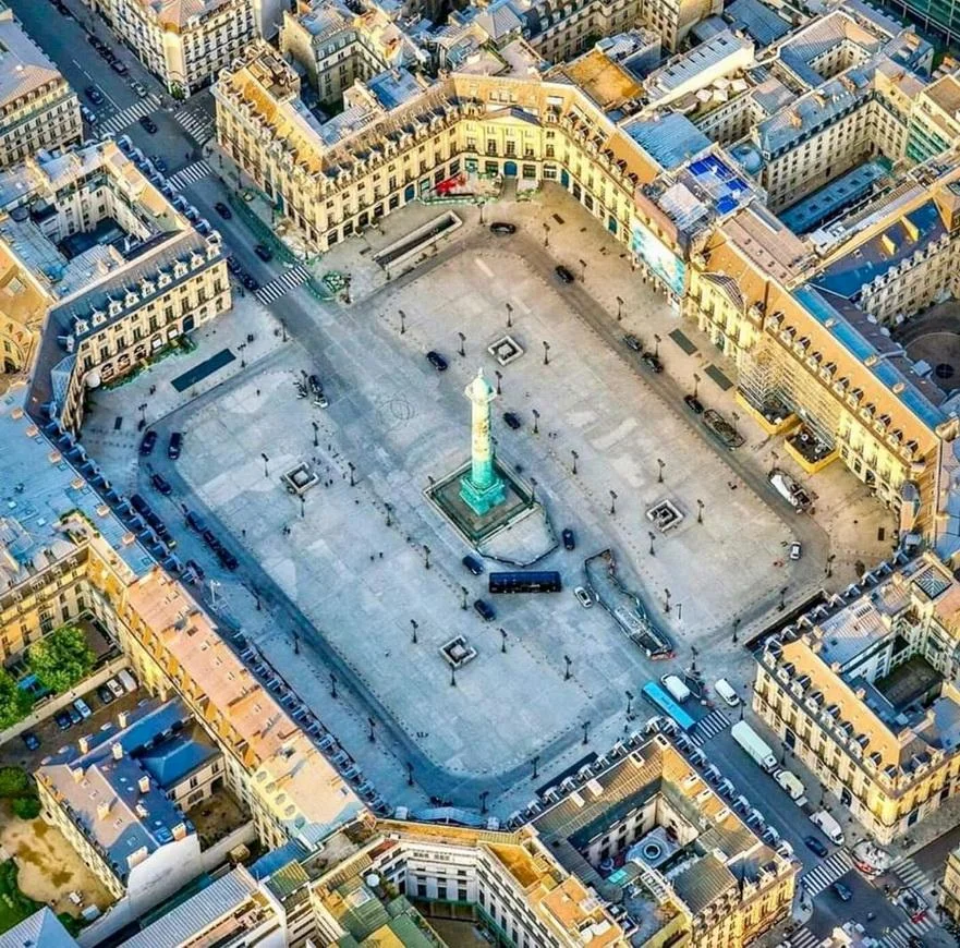 place Vendome dall' alto, Parigi