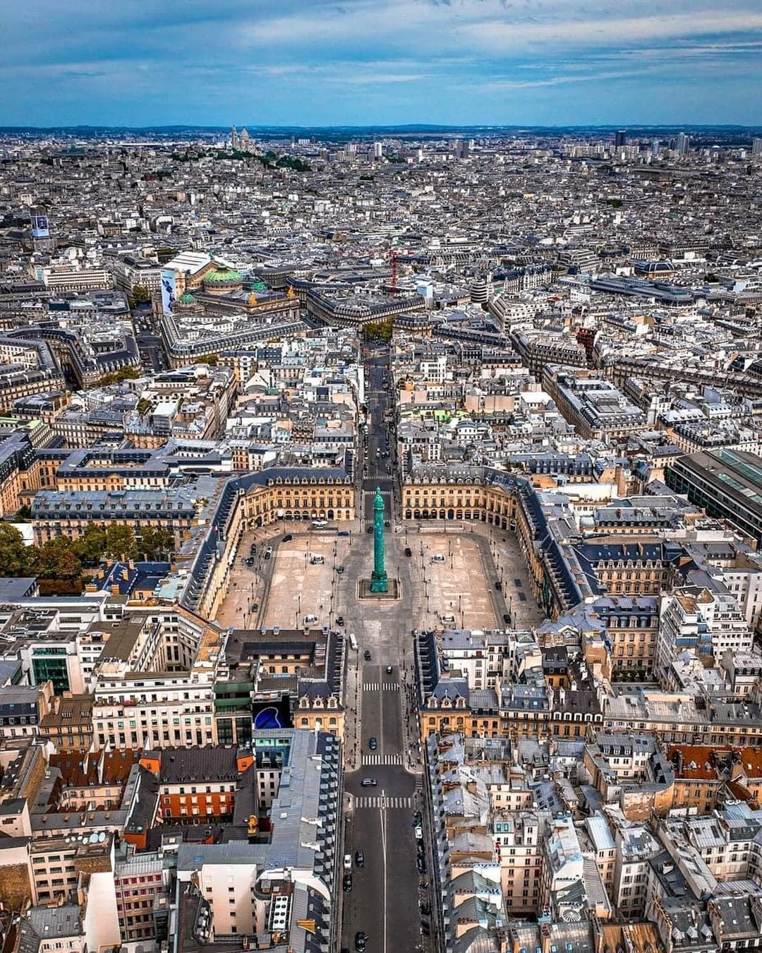 place Vendome dall' alto, Parigi
