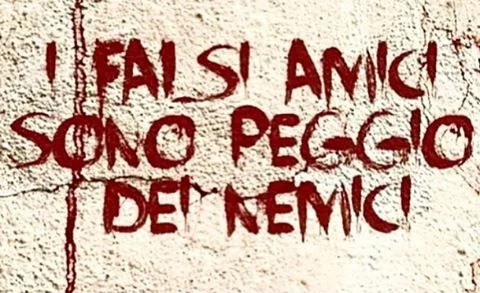 "falsi amici", faux amis, nella lingua francese