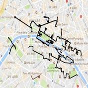 itinerari a piedi per Parigi...
