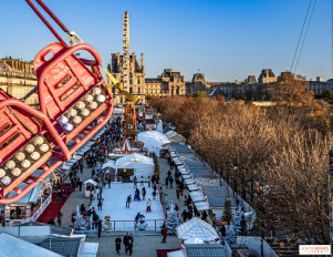 mercatino di natale a Parigi Tuileries Louvre Rivoli