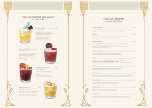il menu del The Regal View Restaurant & Lounge