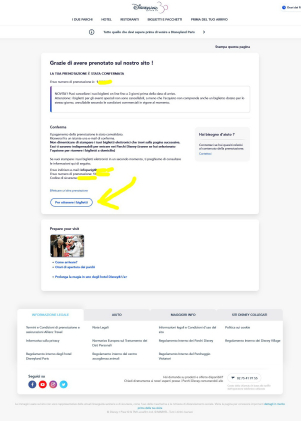 acquisto biglietti disneyland paris schermate