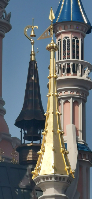 lumache dorate del castello di Disneyland Paris
