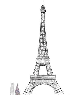 altezza castello Disneyland Paris, torre di Pisa, torre Eiffel