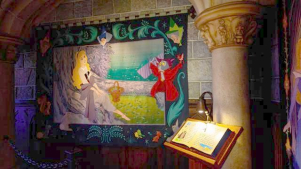 arazzo nel castello di Disneyland Paris