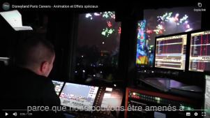 sala regia e control room Disneyland Paris