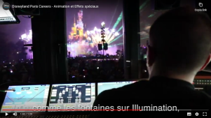 sala regia e control room Disneyland Paris