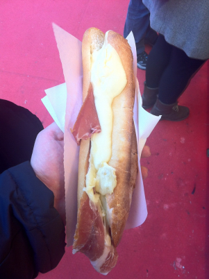 sandwich con raclette