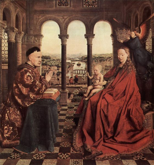 Madonna del Cancelliere Rolin di Jan van Eyck