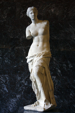 Afrodite, detta Venere di Milo al Louvre Parigi