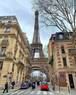 selfie torre Eiffel da 228, rue de l' Universitè