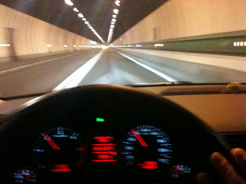 interno galleria, tunnel Monte Bianco