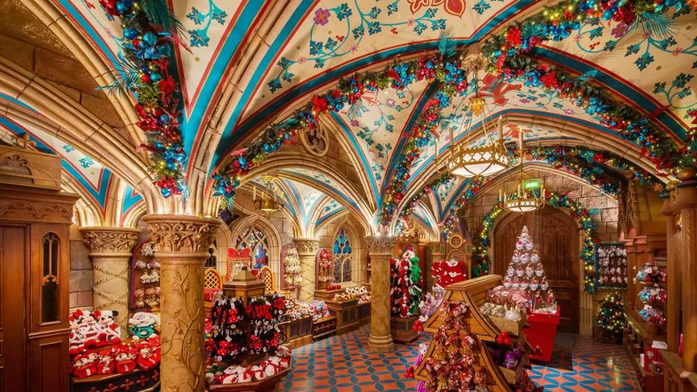 negozio articoli natalizi disneyland paris Boutique du chateau