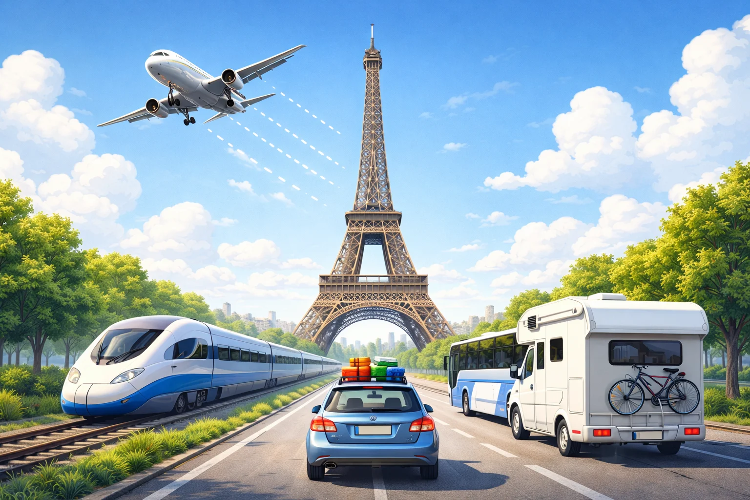 con quali mezzi, come arrivare a parigi