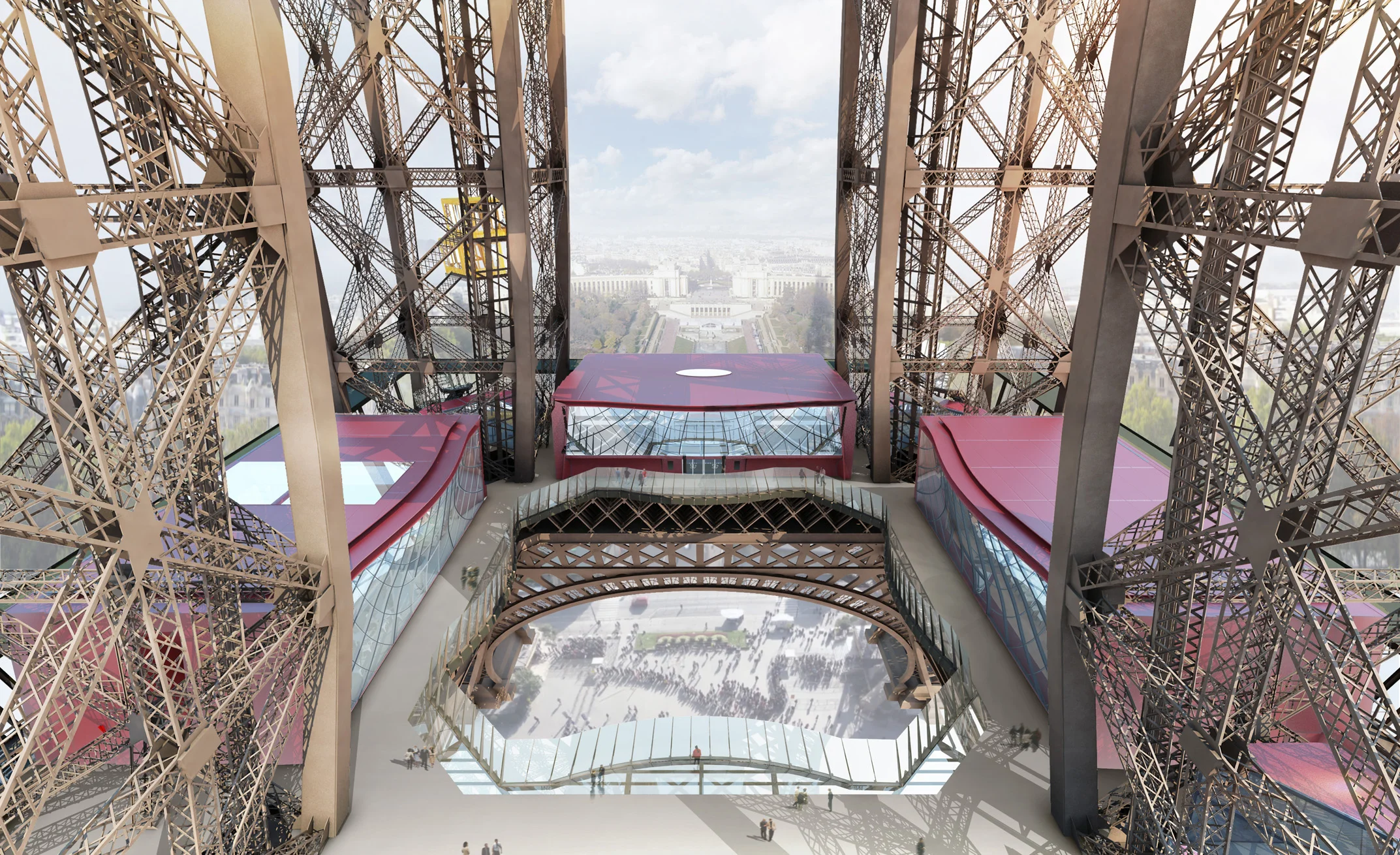 padiglioni al primo piano della torre eiffel
