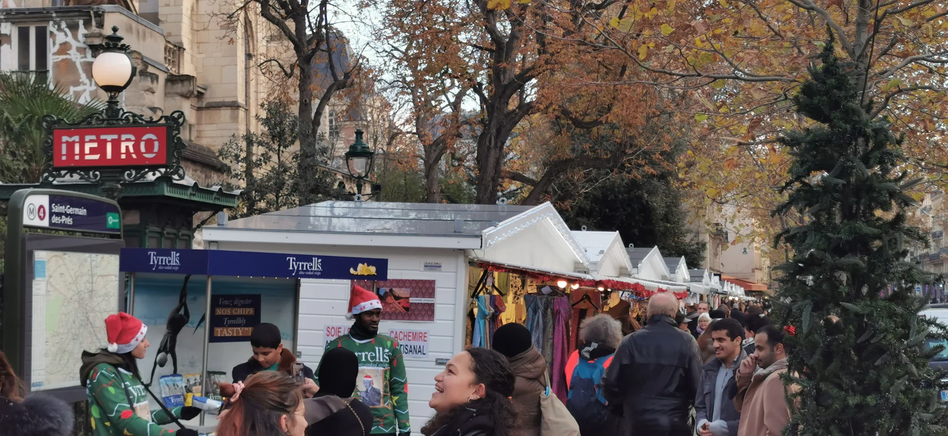 mercato natale st germain de pres parigi
