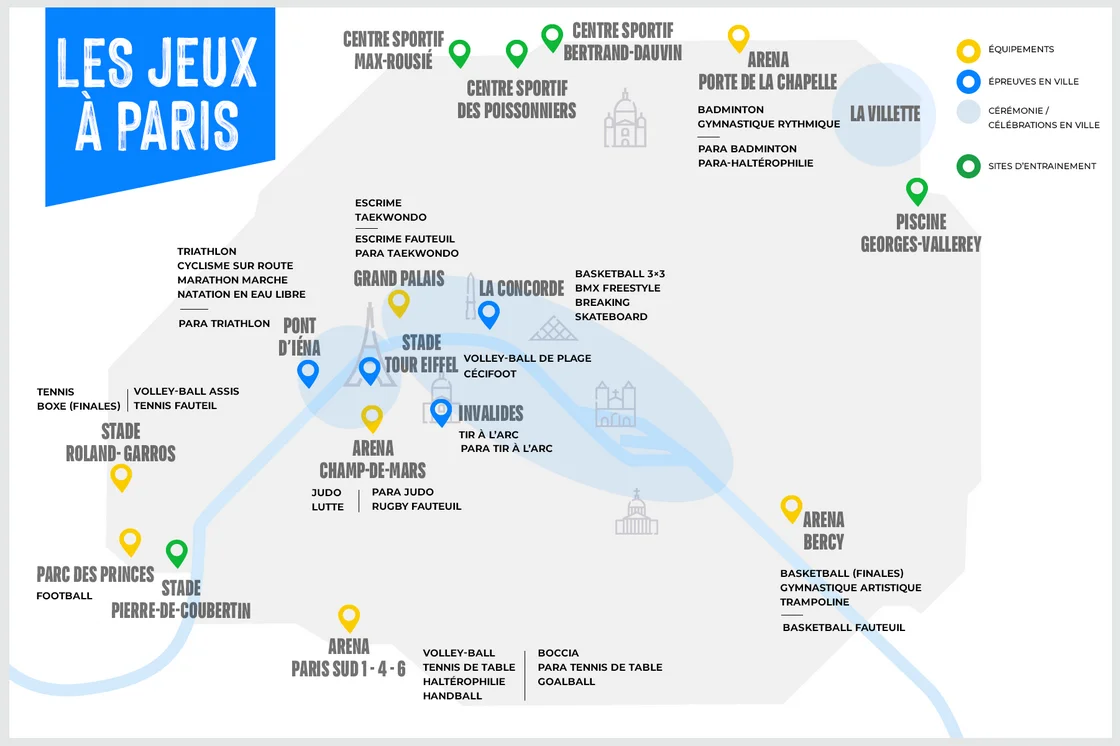 olimpiadi parigi 2024 luoghi dei giochi